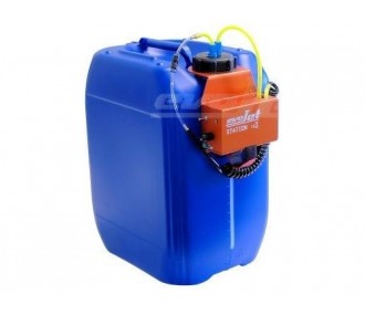 Station de remplissage bleue 20 l avec pompe et variateur