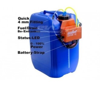 Blue filling station 20 l with pump and variator