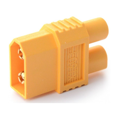 Adaptateur XT60 Mâle-femelle – Lot De 2 Connecteurs Plaqués Or, 60 A, Pour Drones Et Batteries