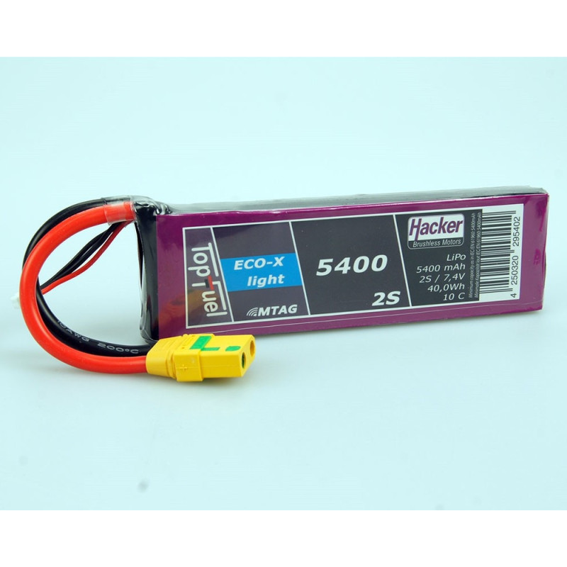 Batería Hacker ECO-X-Light 5400-2S MTAG
