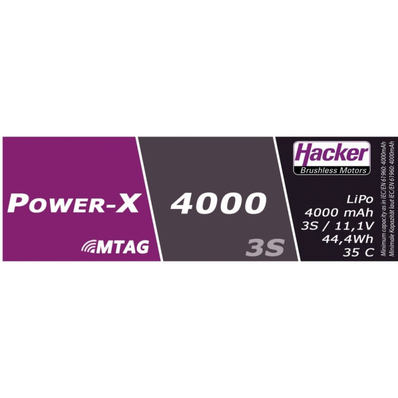 Batería Hacker Power-X 4000-3S MTAG