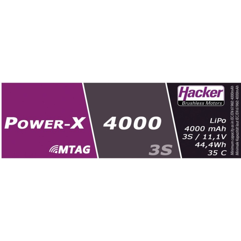 Batteria Hacker Power-X 4000-3S MTAG