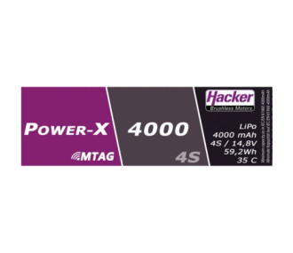 Batería Hacker Power-X 4000-4S MTAG