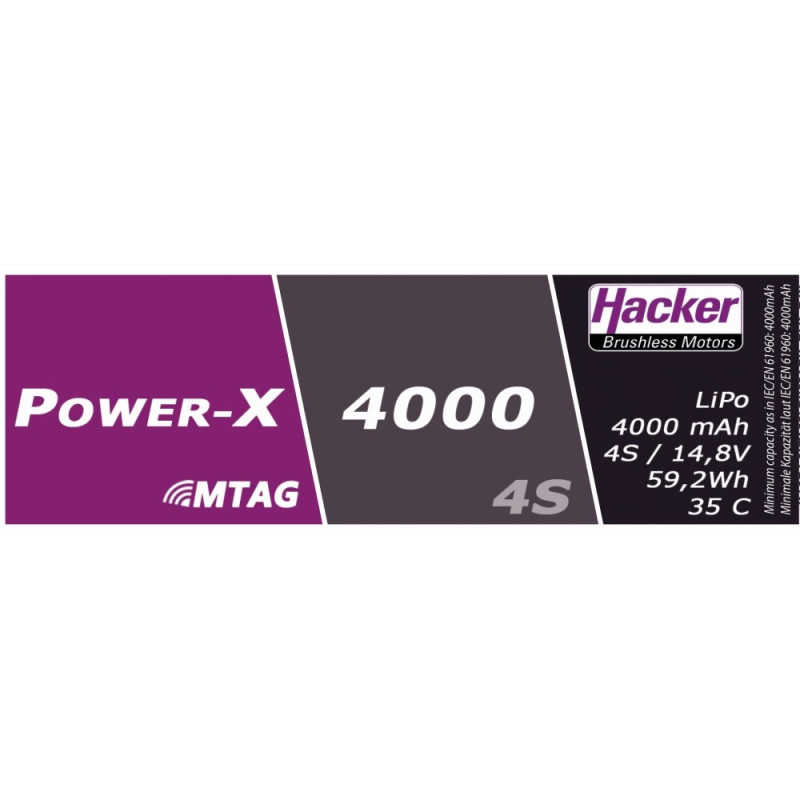 Batería Hacker Power-X 4000-4S MTAG