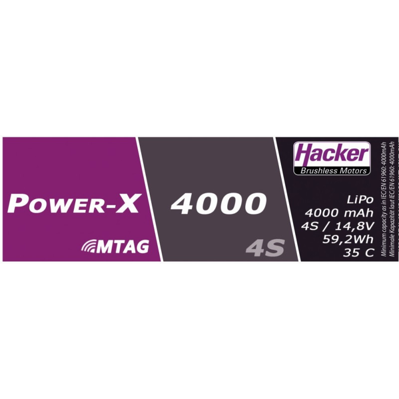 Batteria Hacker Power-X 4000-4S MTAG