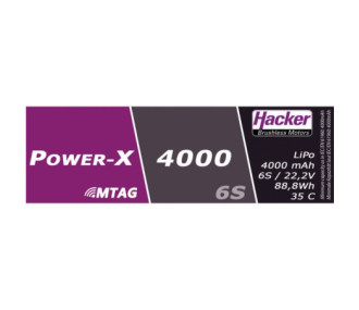 Batería Hacker Power-X 4000-6S MTAG
