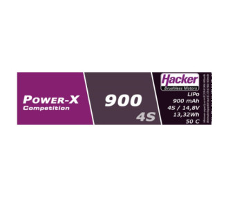 Batería de competición Hacker Power-X 900-4S