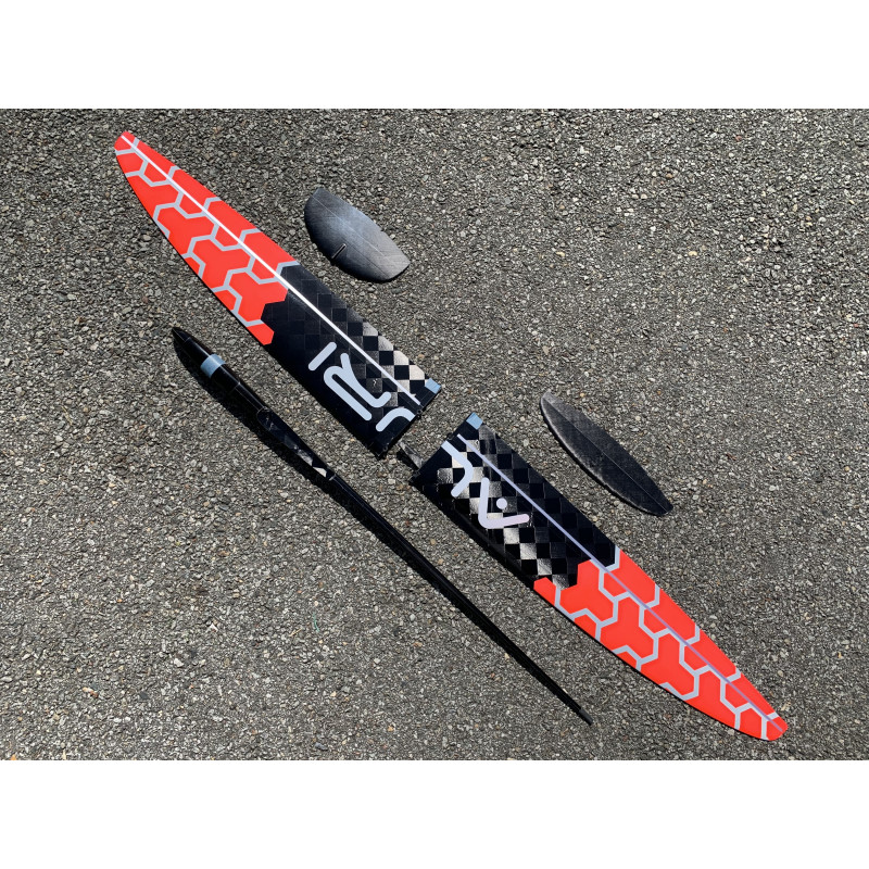 F3K AURI Wing2Part Red Honeycomb