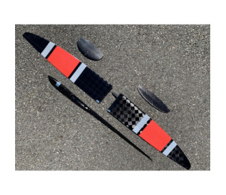 F3K AURI Wing2Part a nido d'ape rosso