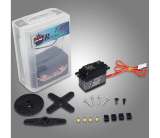 Blue Bird servo BMS-4112 47.5Kg 0.11s 66g

This text appears to be a product specification for a servo motor and mostly consists of technical terms, model numbers, and units of measurement, which don't require translation. However, here is a clarified Eng