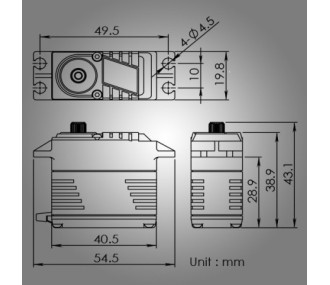 Blue Bird servo BMS-4112 47.5Kg 0.11s 66g