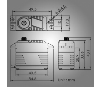 Blue Bird Servo BMS-3310 28.3Kg 0.09s 66g