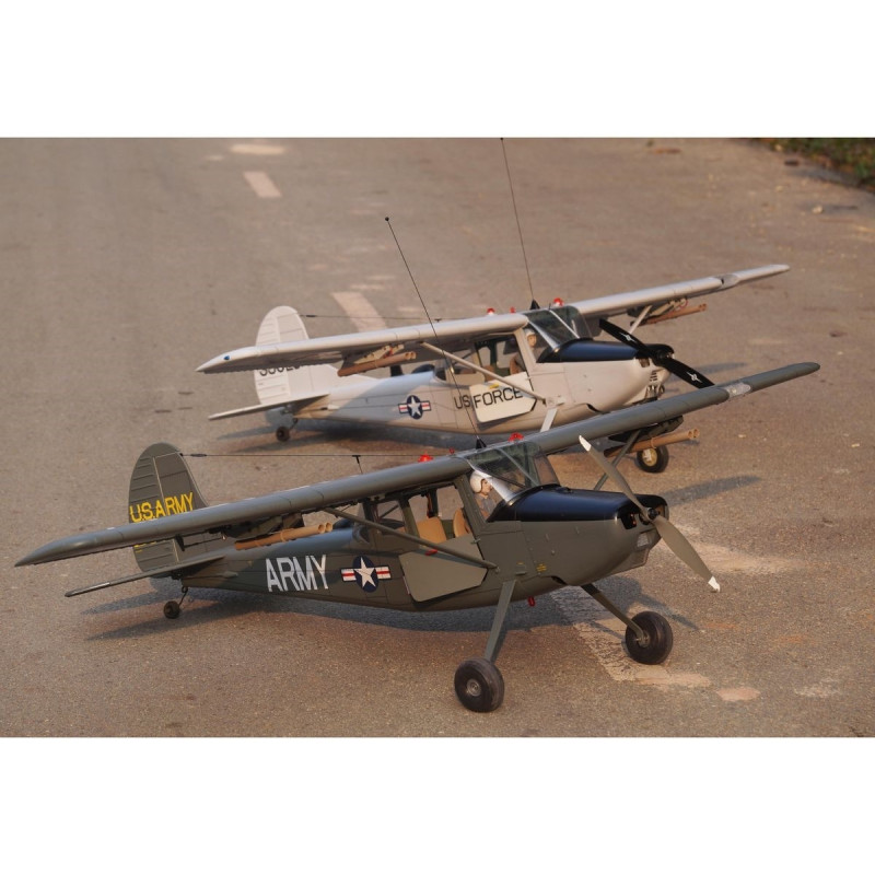 Aircraft VQ model L-19 Cessna Bird Dog grey U.S Version 1.70m