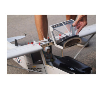 Aereo VQ modello L-19 Cessna Bird Dog grigio Versione USA 1,70m