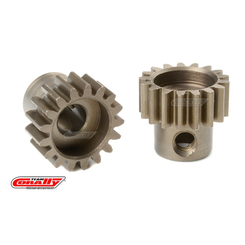 Pignone motore 32DP acciaio temprato 17T asse 5mm - Team Corally