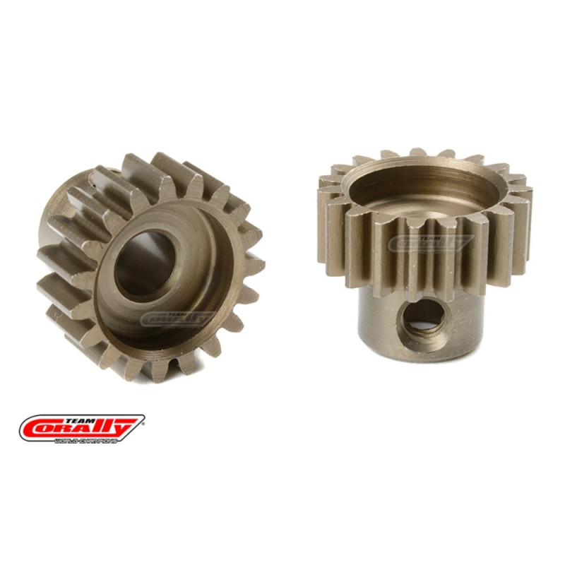 Motor sprocket 32DP Hardened steel 19T 5mm axle - Team Corally