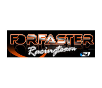 Tires 1/8 track front 42sh black rims (1 pair) - Forfaster
