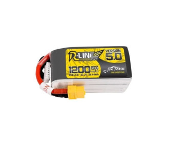 Battery Tattu R-line V5.0 lipo 6S 22.2V 1200mAh 150C XT60 socket