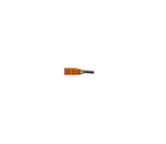 CONECTOR HEMBRA NARANJA JR con 30cm de cable 0,15mm2 TY 1