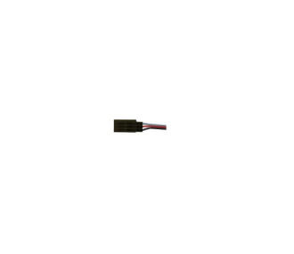 BLACK JR FEMALE CONNECTOR with 30cm of wire 0,30mm2 TY 1