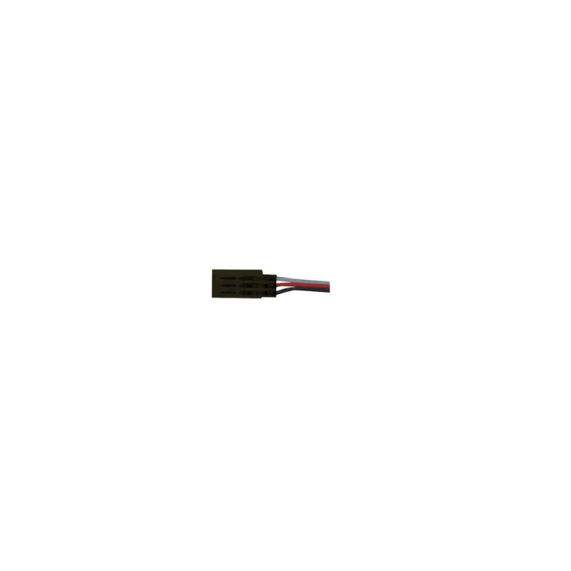 BLACK JR FEMALE CONNECTOR with 30cm of wire 0,30mm2 TY 1