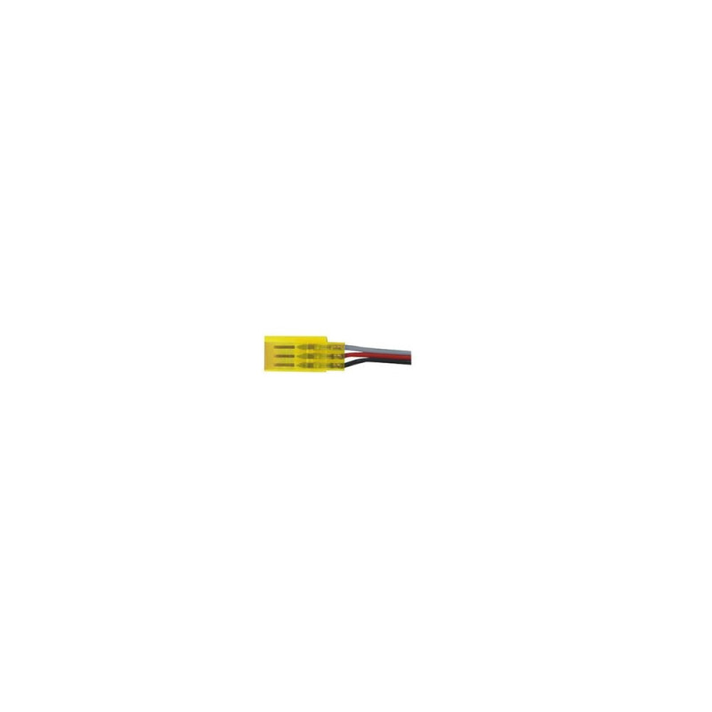 FEMALE CONNECTOR YELLOW JR with 30cm of wire 0,30mm2 TY 1