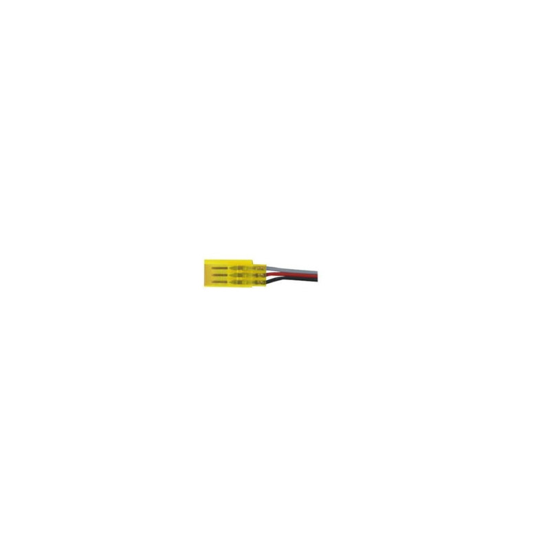 YELLOW FUTABA FEMALE CONNECTOR with 30cm of wire 0,15mm2 TY 1