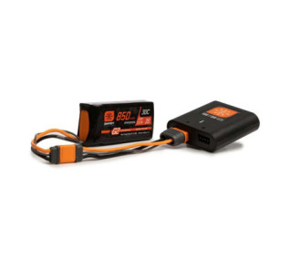 Caricabatterie Spektrum Smart S120 G2 + 1x batteria Smart 3S 850mAh