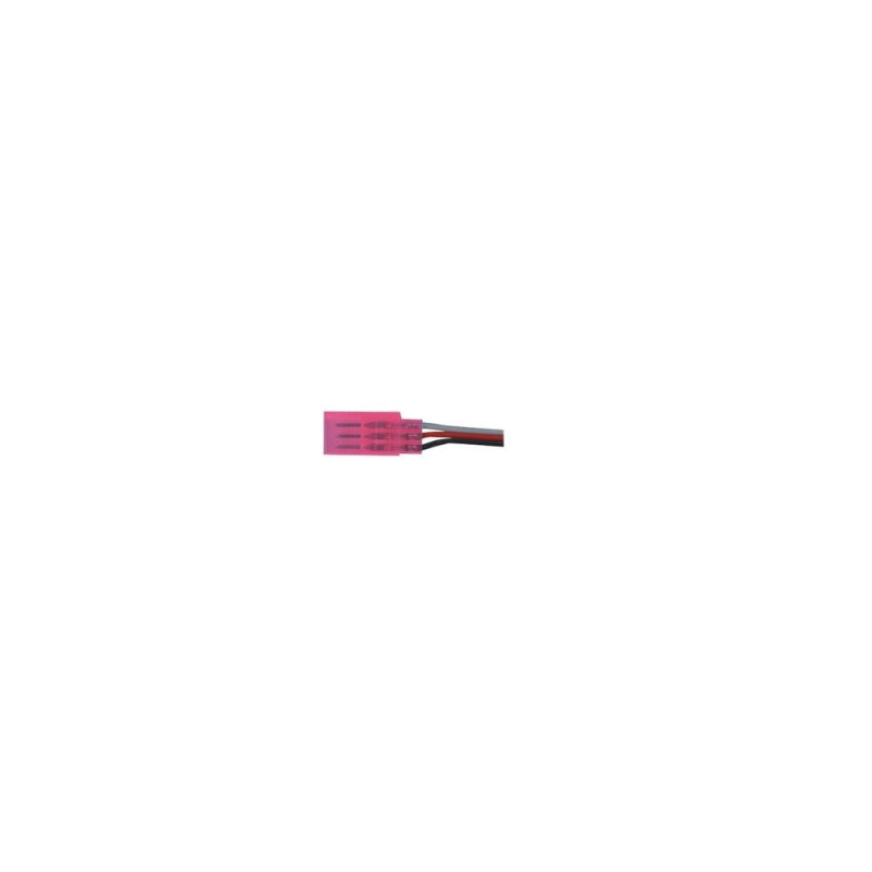 CONECTOR HEMBRA FUTABA ROSA con 30cm de cable de 0,15mm2 TY 1