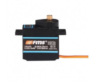 Servo Mini FMS 9g 54° métal pour roulette de queue (FMSSER9GMGD-54DEG)