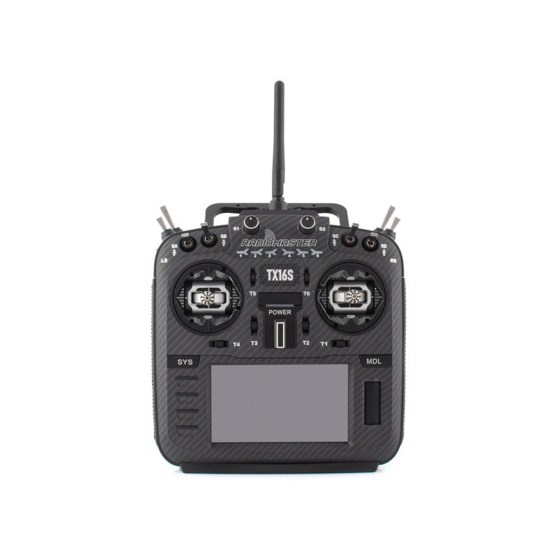 RadioMaster TX16s MKII Black Carbon Handle AG01, 4in1 16ch 2,4GHz