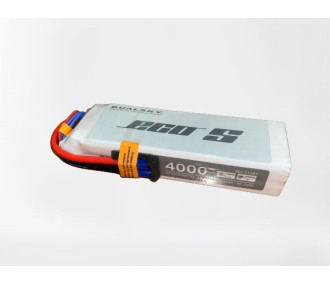 Akku Dualsky ECO S, lipo 4S 14.8V 4000mAh 25C Steckdose EC3