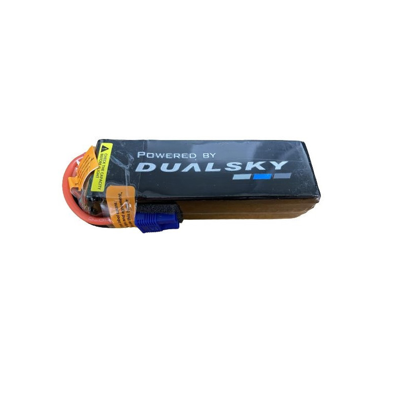 Batería Dualsky HED, lipo 4S 14.8V 2200mAh 50C toma EC3