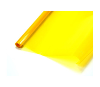 Rollo de 2 m de lienzo transparente amarillo limón (64 cm de ancho)