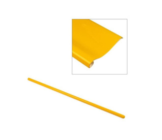 Rollo de 2 m de lona amarilla/naranja "CUB" (64 cm de ancho)