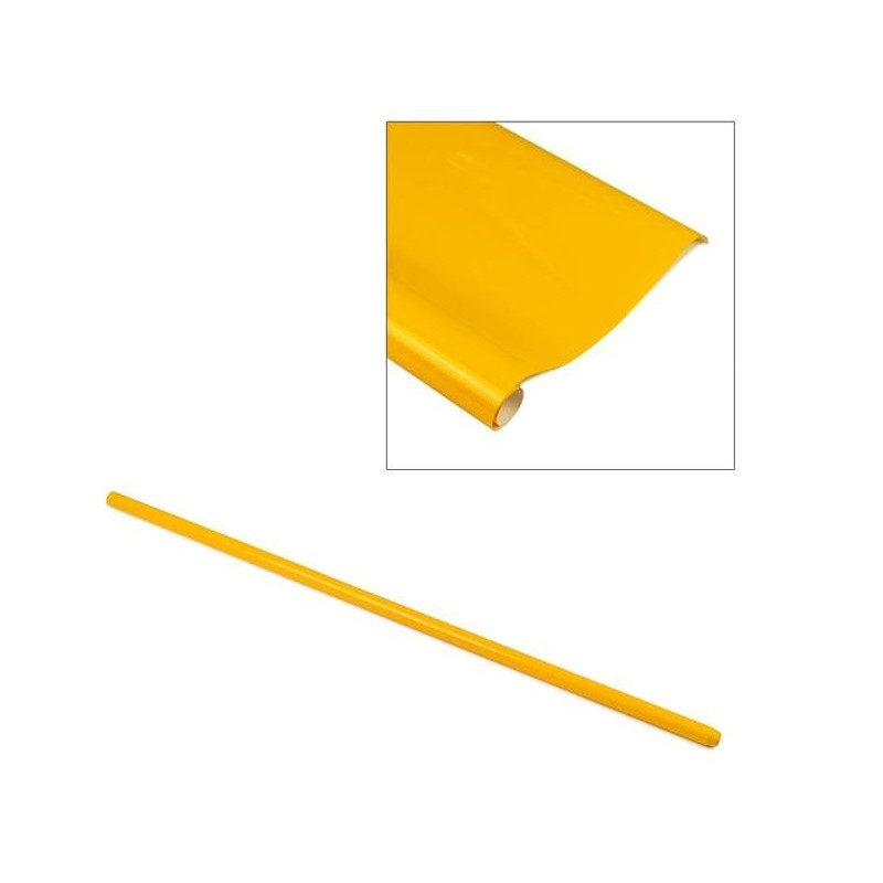 Rollo de 2 m de lona amarilla/naranja "CUB" (64 cm de ancho)