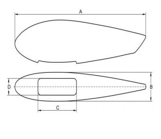 Corpo ruota in fibra L=138 mm