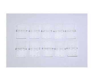 Charnières en plastique pour plaques (10 pièces)
