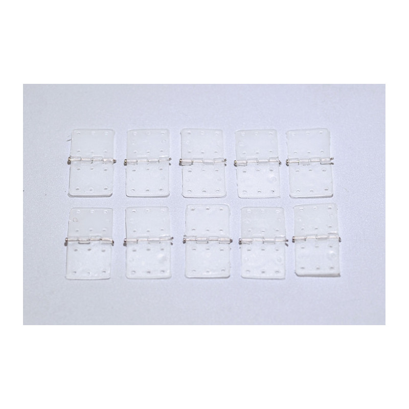 Charnières en plastique pour plaques (10 pièces)