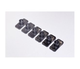 Plastic Nut 6mm (6 pcs)