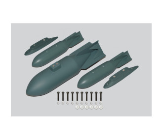 Bombe en plastique pour Stuka Ju87 taille 60cc

English translation:
Plastic bomb for Stuka Ju87 size 60cc