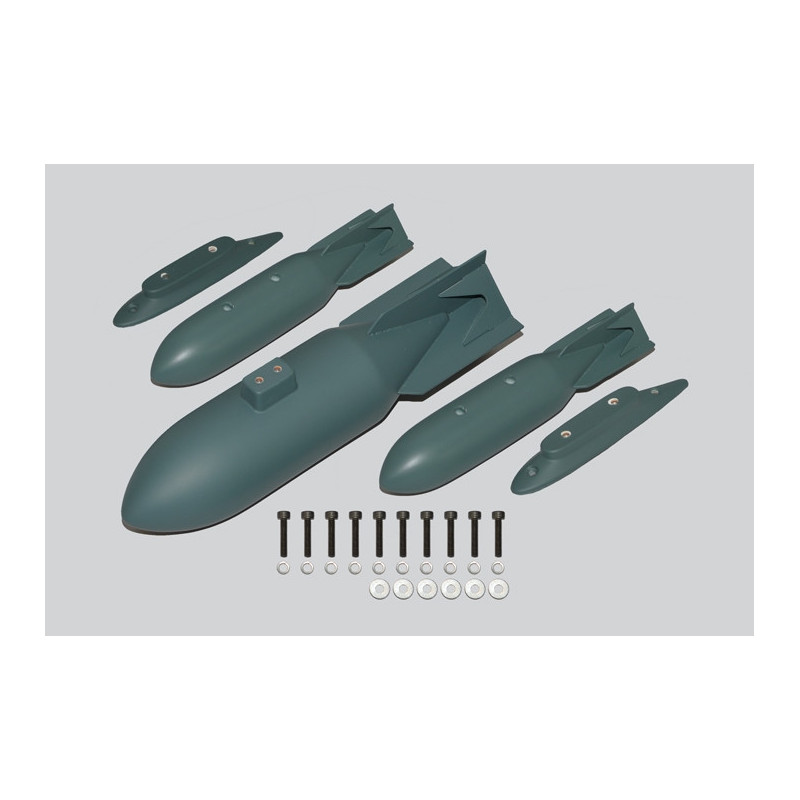 Bombe en plastique pour Stuka Ju87 taille 60cc

English translation:
Plastic bomb for Stuka Ju87 size 60cc