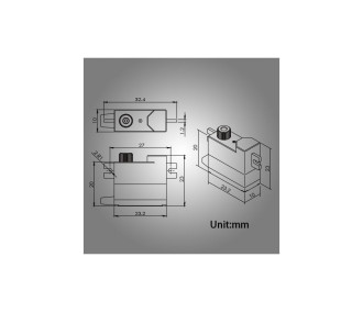 Blue Bird Servo BMS-116WV+ 6.5Kg.cm 0.07s 11.3g 10mm