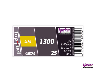 Batteria Hacker LiFe 1300-2S MTAG