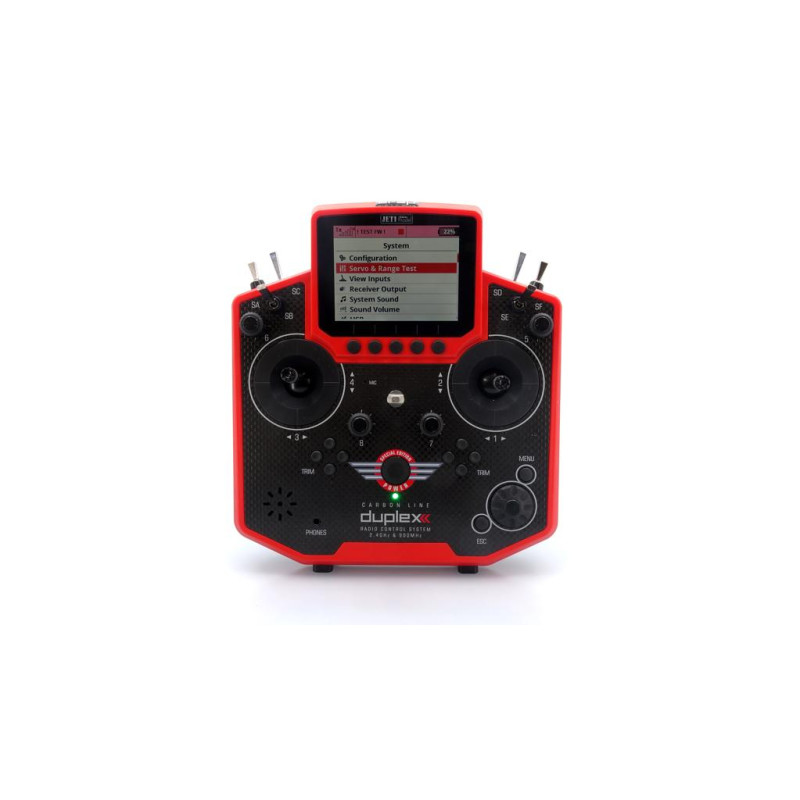 Jeti DS12 +R9 Multimode - Carbon Rouge Spécial Edition