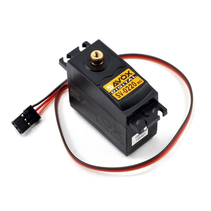 Savox SV-0220+MG servo digital estándar (59g, 8kg.cm, 0.13s/60°)