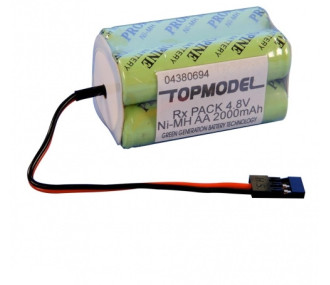 CONFEZIONE 4,8V PROPINE NiMH AA 2000mAh JR B