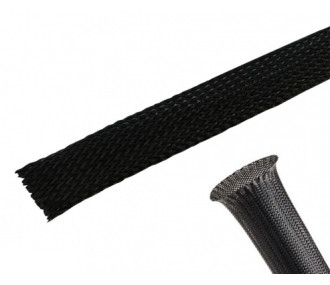 EXTENSIBLE BRAIDED PROTECTIVE GAIN 20mm BLACK 1m