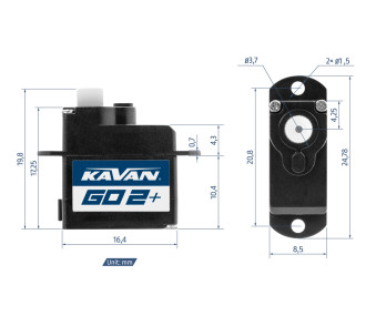 GO-02 Plus digital servo 2,25g