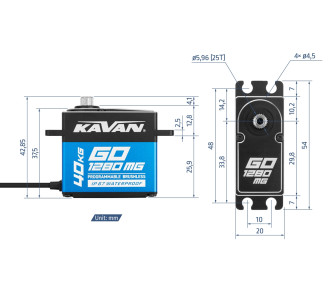 GO-1280MG (0.085s/60°, 40kg.cm)